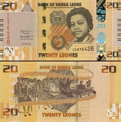 SIERRA LEONE - PICK 38 a - 20 LEONES - 2022