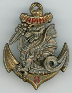 Insigne Parachutistes - 8° Régiment de Parachutistes Infanterie de Marine
