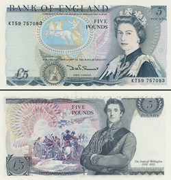 GRANDE-BRETAGNE - PICK 378 c - 5 POUNDS - 1982