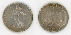 Semeuse 1 Franc 1919
