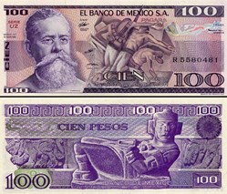 MEXIQUE - PICK 074c.UZ - 100 PESOS - 1982