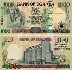 OUGANDA - PICK 43 D - 1000 SHILLINGS - 2009