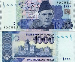 PAKISTAN - PICK 50h - 1000 ROUPIES - 2013