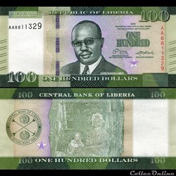 LIBERIA - PICK 35 a - 100 DOLLARS - 2016