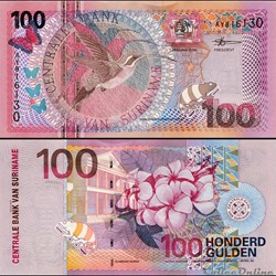 SURINAME - PICK 149 - 100 GULDEN - 2000