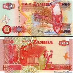 ZAMBIE - PICK 37 d 1 - 50 KWACHA - 2003