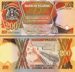 OUGANDA - PICK 32 a - 200 SHILLINGS - 1987