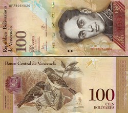 VENEZUELA - PICK 093 j - 100 BOLIVARES - 2015