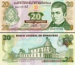 HONDURAS - Pick 93a - 20 LEMPIRAS - 2006