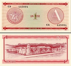 CUBA - PICK FX 01 - 1 PESO - 1985