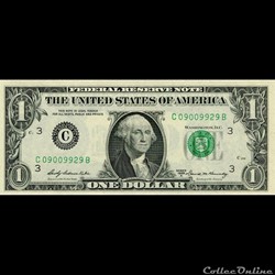 C- 1$ Federal Reserve Notes - Small Size 1969A Series