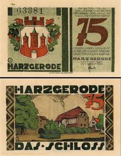 Harzgerode - 75 Pfennig
