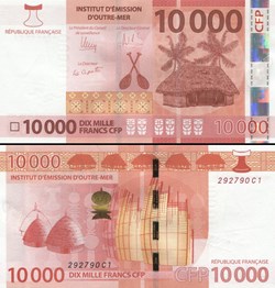 FRANCS TERRITOIRES FRANCAIS DU PACIFIQUE - PICK 8 - 10000 FRANCS - 2014
