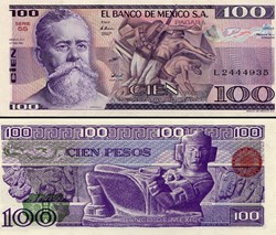 MEXIQUE - PICK 074a.SS - 100 PESOS - 1981