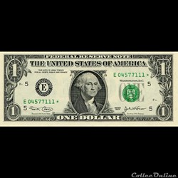 E- 1$ Federal Reserve Notes - Small Size 2003 Series