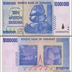 ZIMBABWE - PICK 078a - 10 000 000 Dollars - 2008