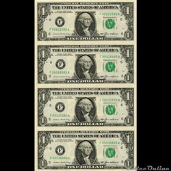 1985 $ 1 Feuille non coupée de bloc 4 - L / A - 99921885 Bureau de gravure et impression