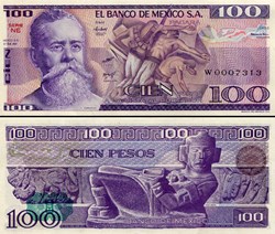 MEXIQUE - PICK 074a.NE - 100 PESOS - 1981