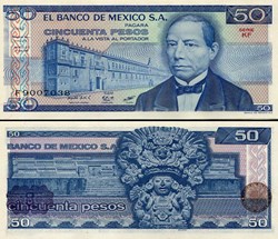 MEXIQUE - PICK 073a.KF - 50 PESOS - 1981