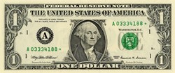 A- 1$ Federal Reserve Notes - Small Size 1999 Series