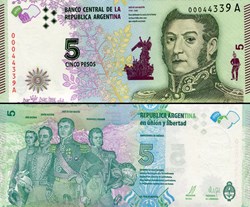 ARGENTINE - PICK 359 a - 5 PESOS - 2015