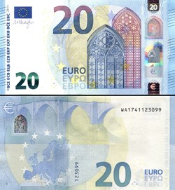 20 EUROS - SIGNATURE DRAGHI - PICK 22 W - ALLEMAGNE