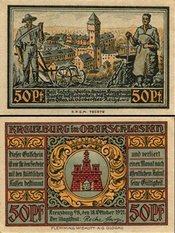Kreuzburg in Oberschlesien - 50 Pfennig