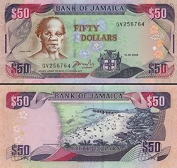 JAMAÏQUE - PICK 79d - 50 DOLLARS - 2003