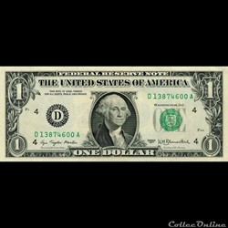 D- 1$ Federal Reserve Notes - Small Size 1977 Series