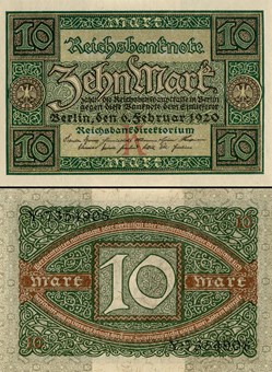ALLEMAGNE - PICK 067 a1 - 10 MARK - 1920