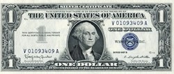 $1 SILVER CERTIFICATE SERIES 1957B