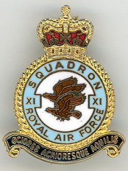 Insigne R.A.F - 11° Squadron (XI°)