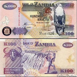 ZAMBIE - PICK 38 j - 100 KWACHA - 2011