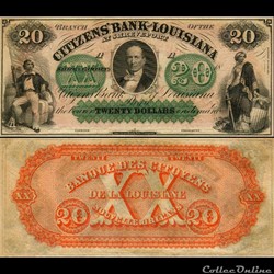 $ - 20 Cityzens Bank of Louisiana - Shreveport