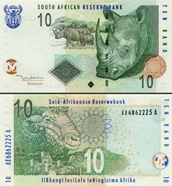 AFRIQUE DU SUD - PICK 128a - 10 RAND - 2005