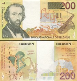 BELGIQUE - PICK 148 - 200 FRANCS - 1996