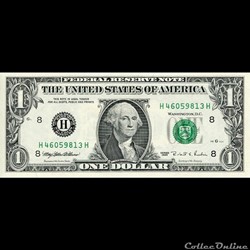 H- 1$ Federal Reserve Notes - Small Size 1995 Series