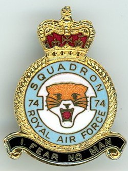 Insigne R.A.F - 74° Squadron (LXXIV°)