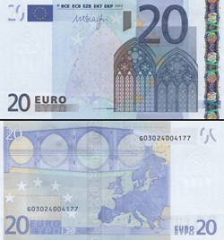 20 EUROS - SIGNATURE DRAGHI - PICK 16 G - CHYPRE