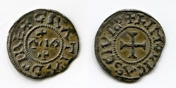 Carolingienne - EUDES - Denier