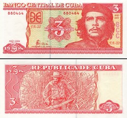 CUBA - PICK 127a - 3 PESOS - 2004