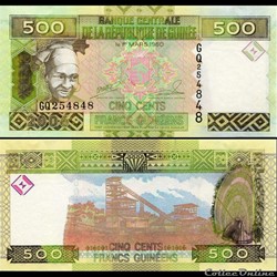 REPUBLIQUE DE GUINÉE - PICK 39 A - 500 FRANCS GUINÉENS - 2006