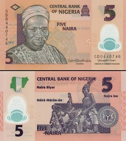 NIGERIA - PICK 38l - 5 NAIRA - 2021