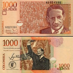 COLOMBIE - PICK 456 t - 1 000 PESOS  COLOMBIEN - 2015