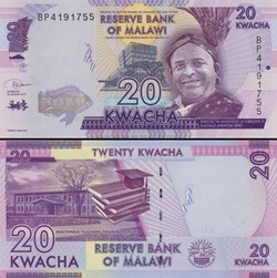 MALAWI - PICK 63 e - 20 KWACHA - 2019