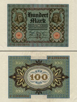 ALLEMAGNE - PICK 069 b - 100 MARK - 1920