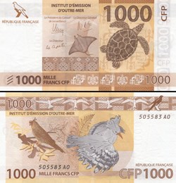 FRANCS TERRITOIRES FRANCAIS DU PACIFIQUE - PICK 6 a - 1000 FRANCS -2014