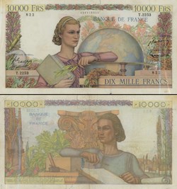 FRANCE - 10 000 FRANCS - GENIE FRANÇAIS