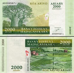MADAGASCAR - PICK 083 - 2000 ARIARY - 2003