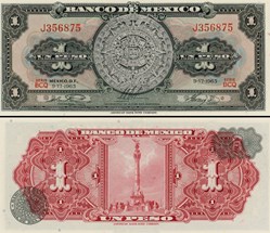 MEXIQUE - PICK 059i1 - 1 PESO - 1965